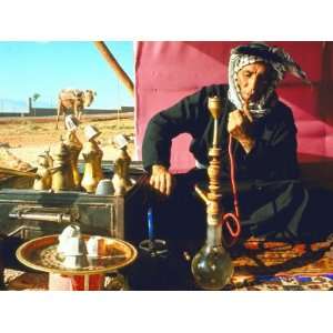  Arab Shepherd Smoking His Hookah as He Relaxes in a 