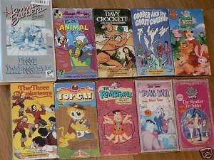 Huge Lot 10 Hanna Barbera Animated VHS Video Collection  