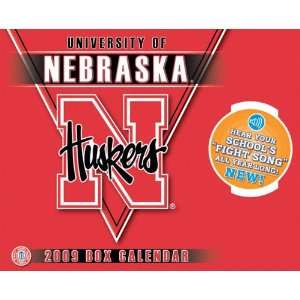  Nebraska Cornhuskers 2009 Box Calendar with Sound Sports 