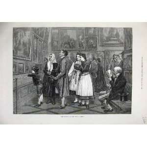  1873 Picture Gallery Vautier Paintings People Fine Art 