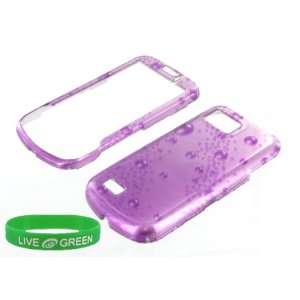 Purple Rain Drop Design Snap On Hard Case for Samsung Behold II T939 