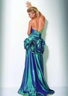   STYLE 17407 STYLISH LONG & SHORT DRESS STRAPLESS PROM PAGEANT  