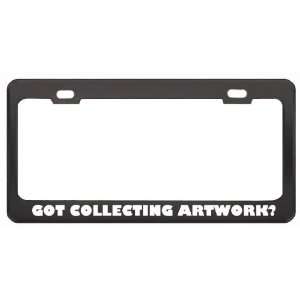 Got Collecting Artwork? Hobby Hobbies Black Metal License Plate Frame 