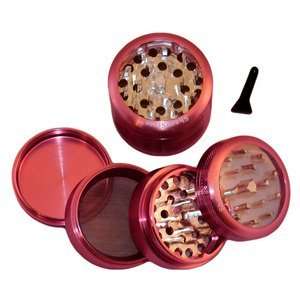  2.2 Medium   Pink 4 Piece SharpStone® Grinder Clear Top 