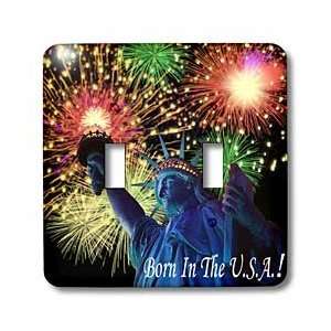 Edmond Hogge Jr 4th Of July   Born In The U S A   Light Switch Covers 