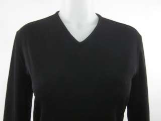 VERSACE JEANS COUTURE Black V Neck Sweater Sz L  