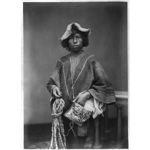  Peruvian Indian,Muleteer,Man,Native dress,shoulder bag 