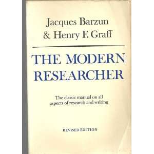   and Writing    Revised Edition Jacques; Graff, Henry F. Barzun Books