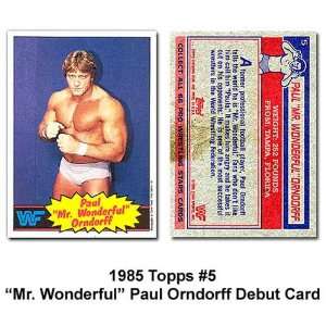    Topps Mr. Wonderful Paul Orndorff WWE Debut Card