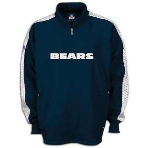  Bears Reebok Mens Coaches Tactical 1/4 Zip Fleece Sports 