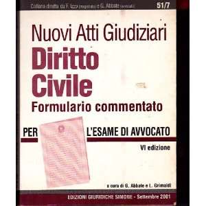   Per Lesame Di Avvocato (9788824496537) Grimaldi L. Abbate G. Books