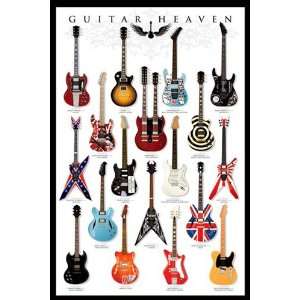  Fender Guitar Heaven Rock n Roll Music Poster 24 x 36 