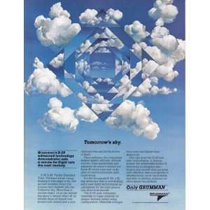    Print Ad 1986 Grumman X 29 Tomorrows Sky Grumman Books