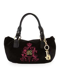 Juicy Couture Etiquette Velour Shoulder Bag  