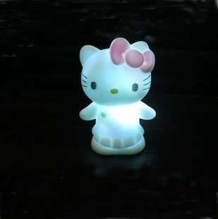 Colors Changing MiNi Hello Kitty LED Lamp Decoration Night Light 