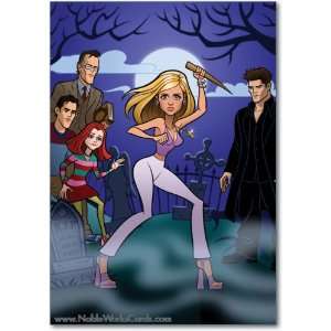  Funny Halloween Card Buffy Halloween Card Humor Greeting 
