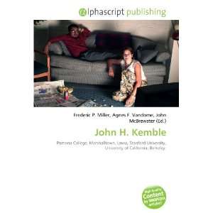  John H. Kemble (9786132686244) Books