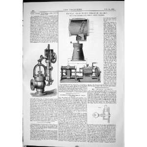   ENGINEERING NAVAL ELECTRIC SEARCH LIGHT TATE PATENT STOP VALVE COMPASS