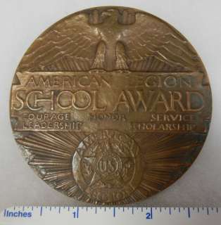 WW1 SEMPER FIDELIS FOR GOD & COUNTRY BRONZE TABLE MEDAL  