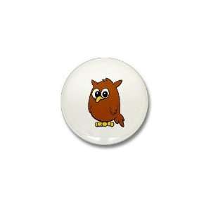  Chubby Owl Animals Mini Button by  Patio, Lawn 