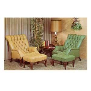  Two Armchairs with Footstools Giclee Poster Print, 32x24 