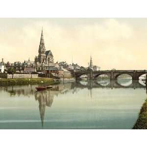  Vintage Travel Poster   Irvine from the river Scotland 24 