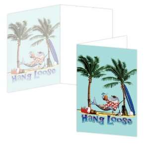  ECOeverywhere Hammock Shark Boxed Card Set, 12 Cards and 