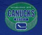 Vancouver Canucks Hockey NHL T Shirt Blue XL  