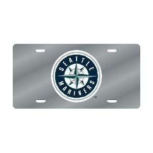  Seattle Mariners Laser Cut Silver License Plate Sports 