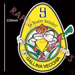 Valentino Rossi Chicken/Egg Decal/Sticker (Med)  