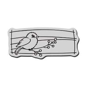 Stampendous Cling Rubber Stamp Chickadee; 3 Items/Order 