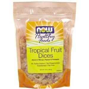  NOW Foods Tropical Fruit Mix Dices 1 lb (Quantity of 4 