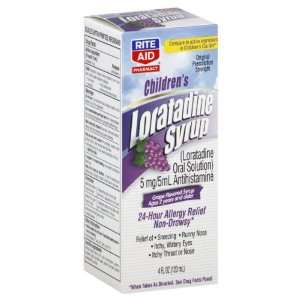 Rite Aid Childrens Loratadine Syrup, Original Prescription Strength 