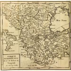  De Vaugondy Map of Greece (1770)