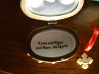   Lion Porcelain Hinged Trinket Box Wizard of Oz MIdwest of Cannon Falls