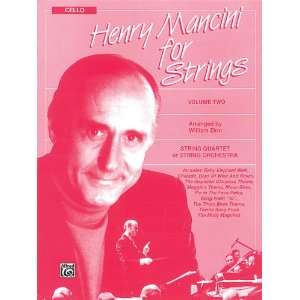  Henry Mancini for Strings, Volume II Book Cello Sports 