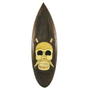  Surfboard Skull & Crossed Swords Wall Hanging Tiki