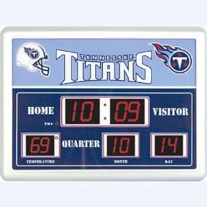 Team Sports Tennesee Titans 14x19 Scoreboard/Clock 