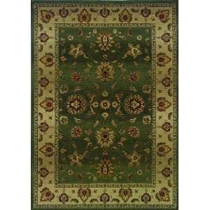  Dawn Collection Green Ivory Floral Area Rug 2.30 x 4.50 