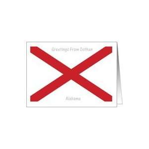  Alabama   City of Dothan   Flag   Souvenir Card Card 