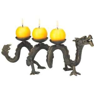   Ancient Dragon Foundry Iron Candle Holder Stand