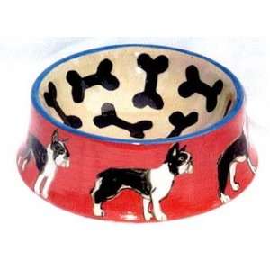    Breed Specific Dog Bowl, Boston Terrier Jumbo