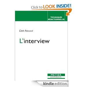 interview (French Edition) Edith Rémond  Kindle Store