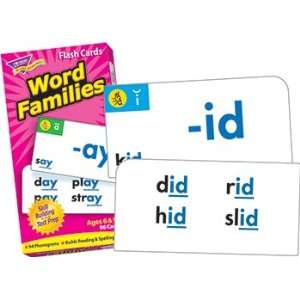  Flash Cards Word Families 96/Box Toys & Games