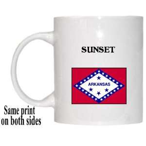    US State Flag   SUNSET, Arkansas (AR) Mug 