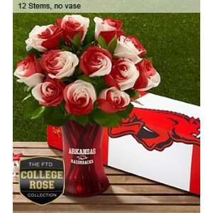 The FTD University Of Arkansas Razorbacks Rose Flower Bouquet   12 