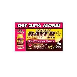  Bayer Genuine Aspirin, 325mg, Coated Tablets 125 ea 