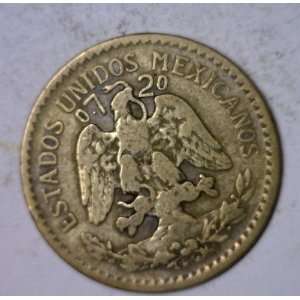  Very Fine 1920 Mexican Silver 50 Centavos 