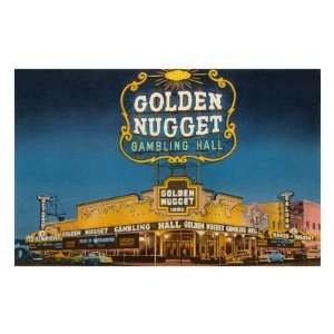 Golden Nugget, Las Vegas, Nevada Travel Premium Poster Print, 8x12
