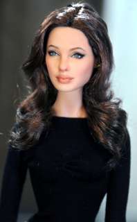 OOAK 11 1/2 inch doll art   ANGELINA JOLIE   repaint by NCRUZ  